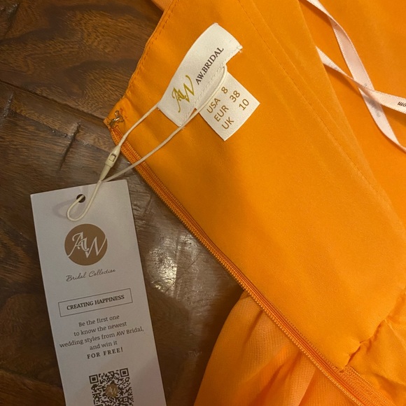 AW Bridal Chiffon Bridesmaid Dress 10 - Picture 7 of 8